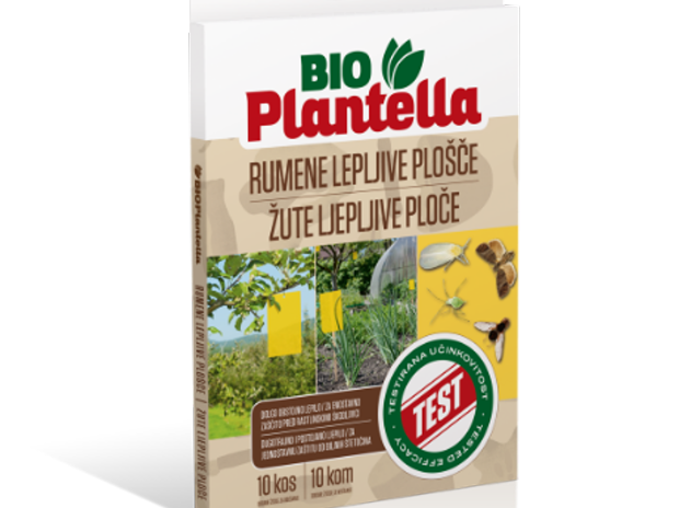 Bio Plantella žute ljepljive ploče odlična su mehanička i posve prirodna zaštita biljaka